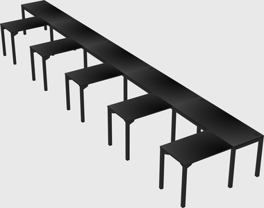 L-shaped desk