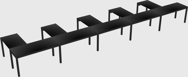 L-shaped desk