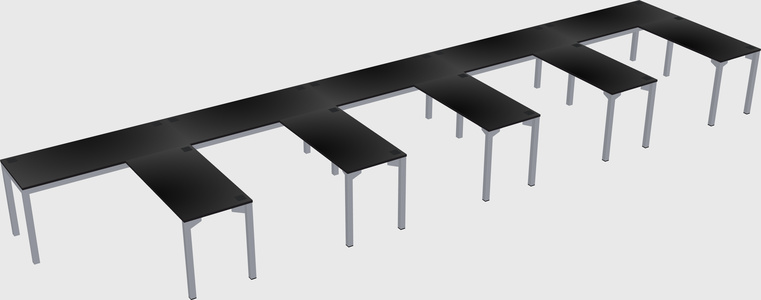 L-shaped desk