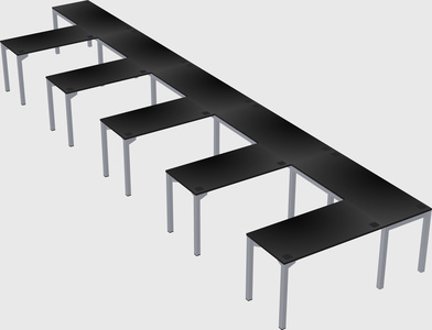 L-shaped desk