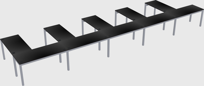 L-shaped desk