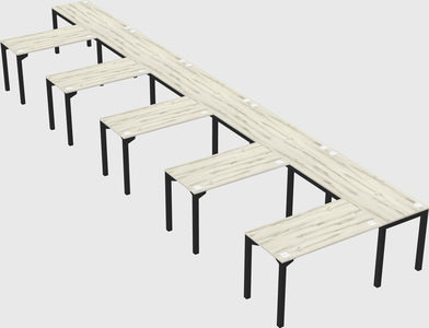 L-shaped desk