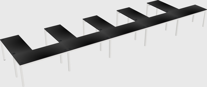 L-shaped desk