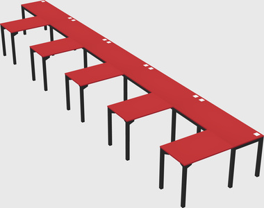 L-shaped desk