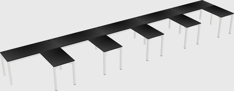 L-shaped desk