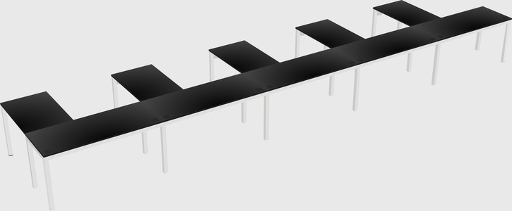 L-shaped desk