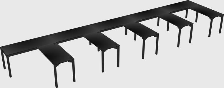 L-shaped desk