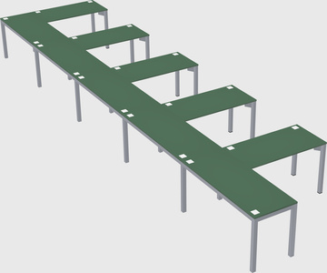 L-shaped desk