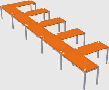 L-shaped desk