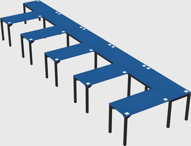 L-shaped desk