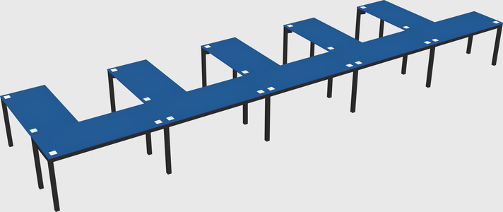 L-shaped desk
