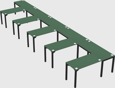 L-shaped desk