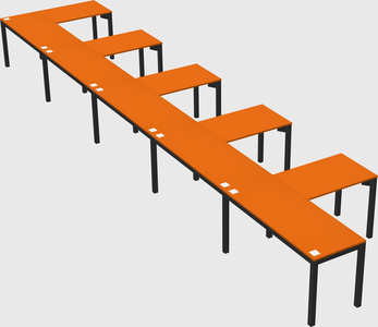 L-shaped desk