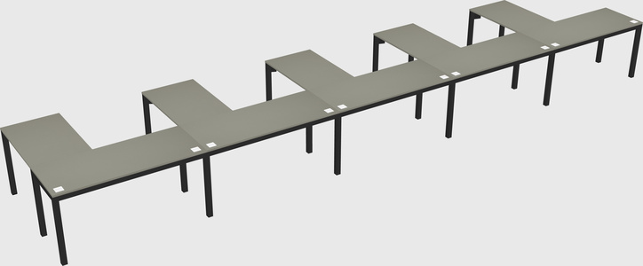 L-shaped desk