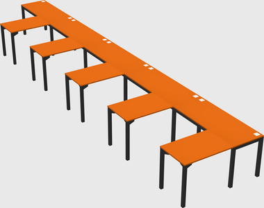 L-shaped desk