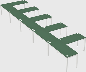 L-shaped desk