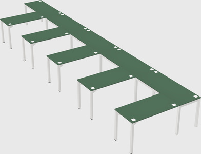 L-shaped desk