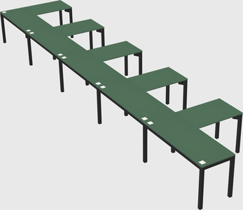 L-shaped desk