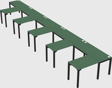 L-shaped desk