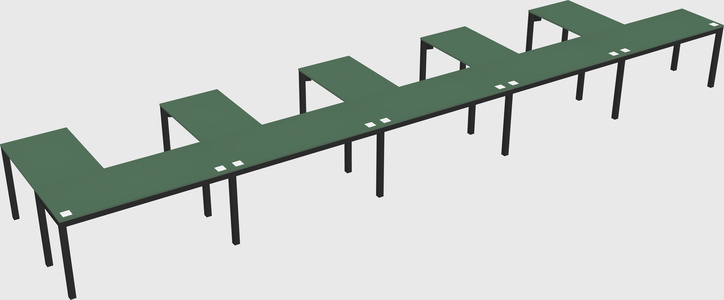 L-shaped desk