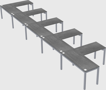 L-shaped desk