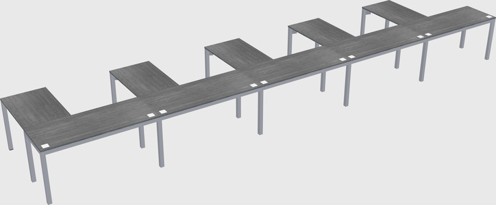 L-shaped desk