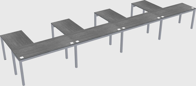 L-shaped desk