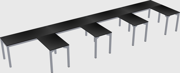 L-shaped desk