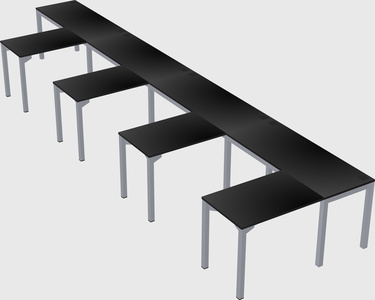 L-shaped desk