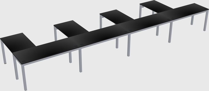 L-shaped desk