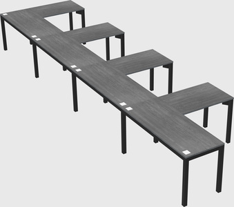 L-shaped desk