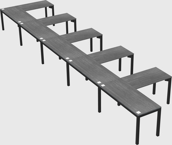 L-shaped desk