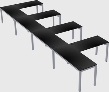 L-shaped desk