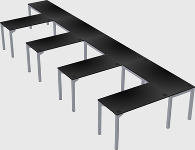 L-shaped desk