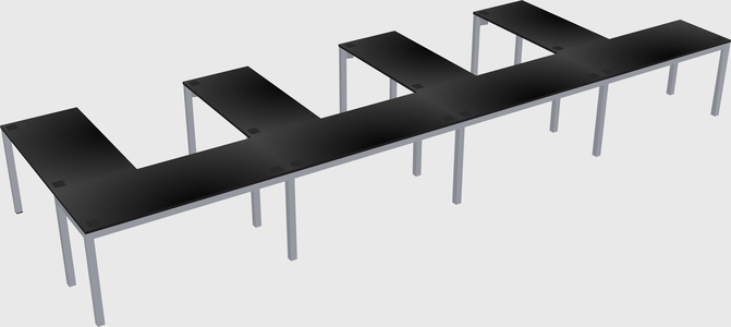 L-shaped desk