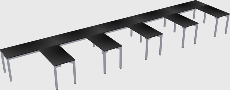 L-shaped desk