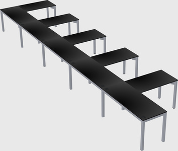 L-shaped desk
