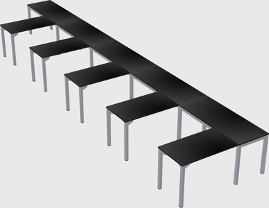 L-shaped desk