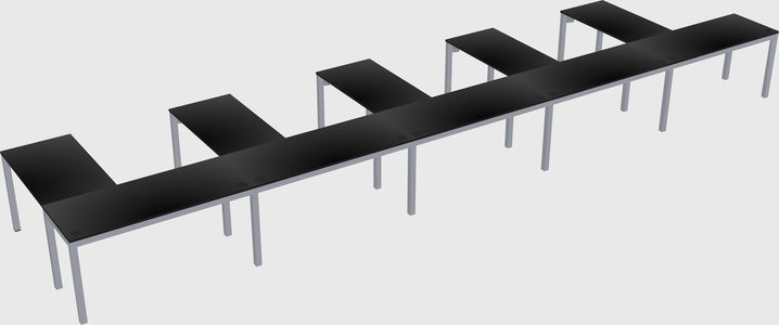 L-shaped desk