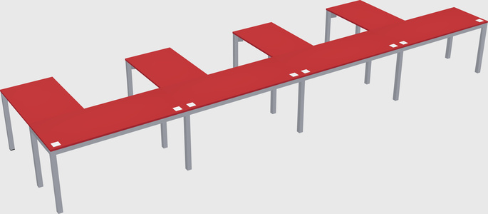 L-shaped desk