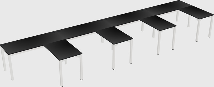 L-shaped desk