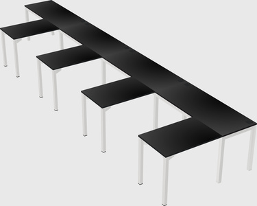L-shaped desk