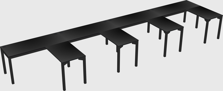 L-shaped desk
