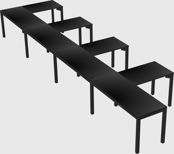 L-shaped desk