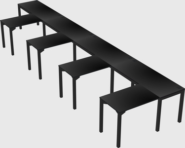 L-shaped desk