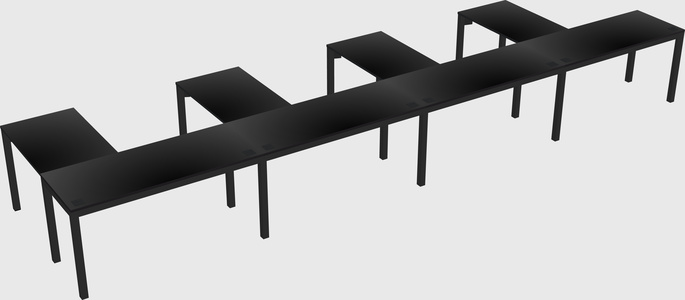 L-shaped desk