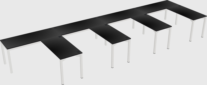 L-shaped desk