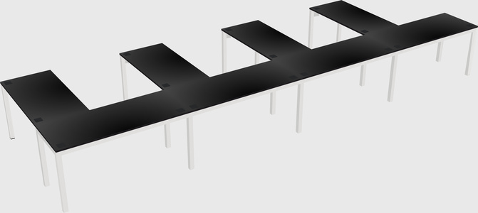 L-shaped desk