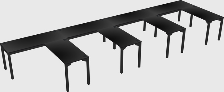 L-shaped desk