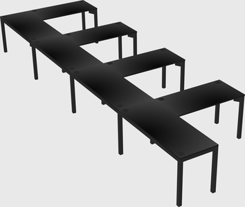 L-shaped desk
